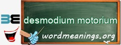 WordMeaning blackboard for desmodium motorium